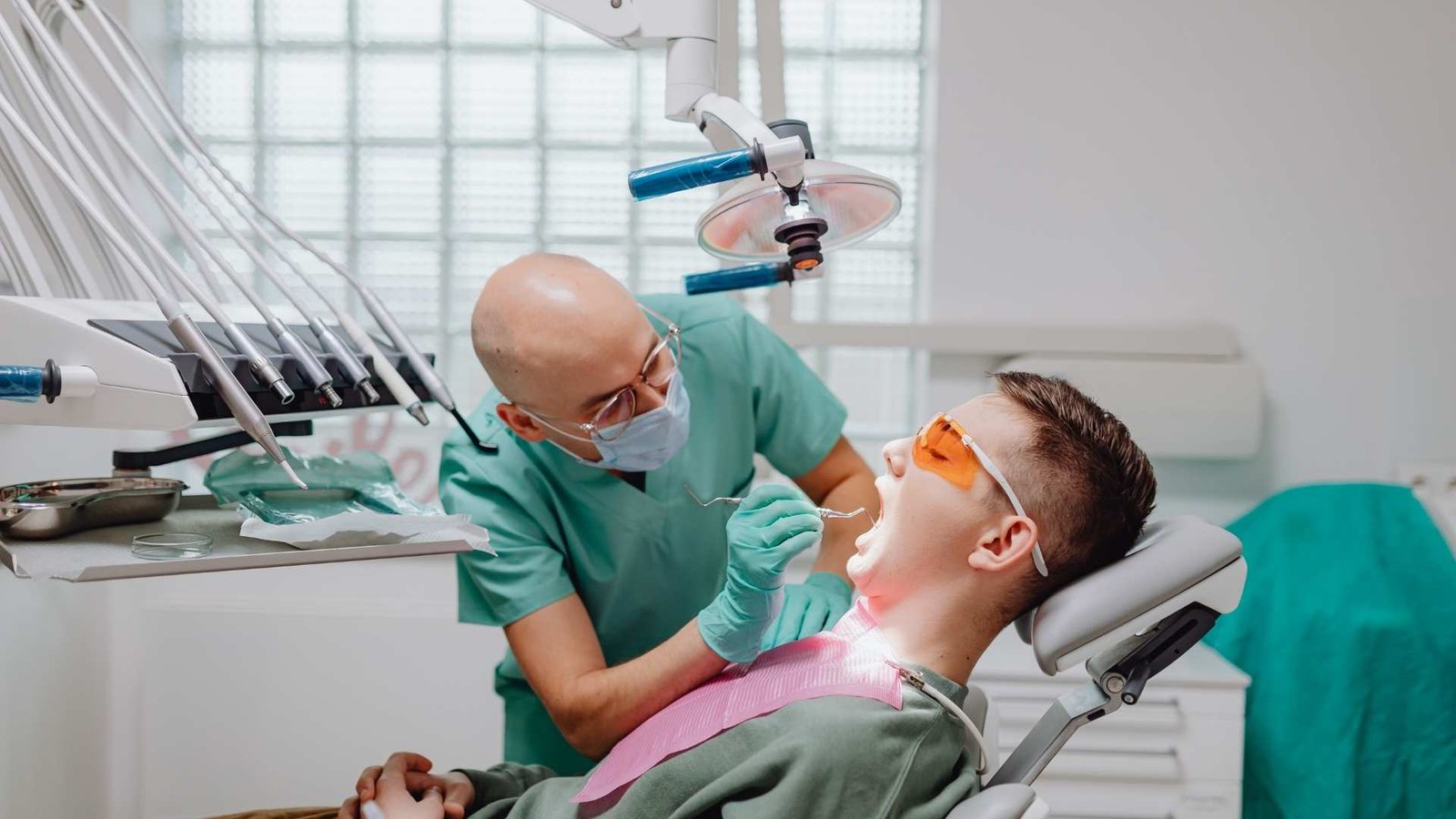Guy having an oral surgery